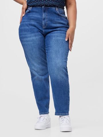 River Island Plus Regular Jeans in Blue: front