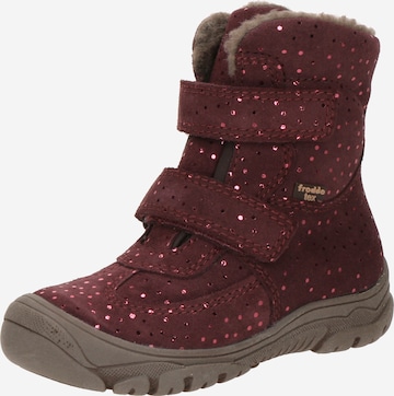 sarkans Froddo Zābaki: no priekšpuses