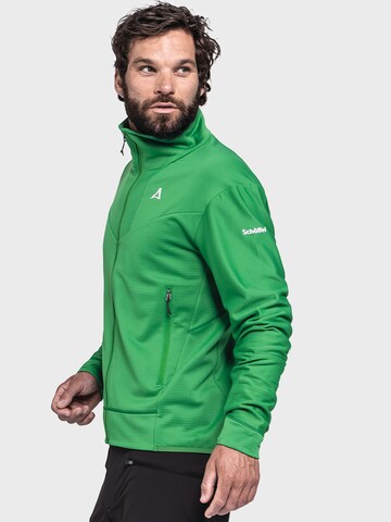 Schöffel Athletic fleece jacket 'Blaueis' in Green