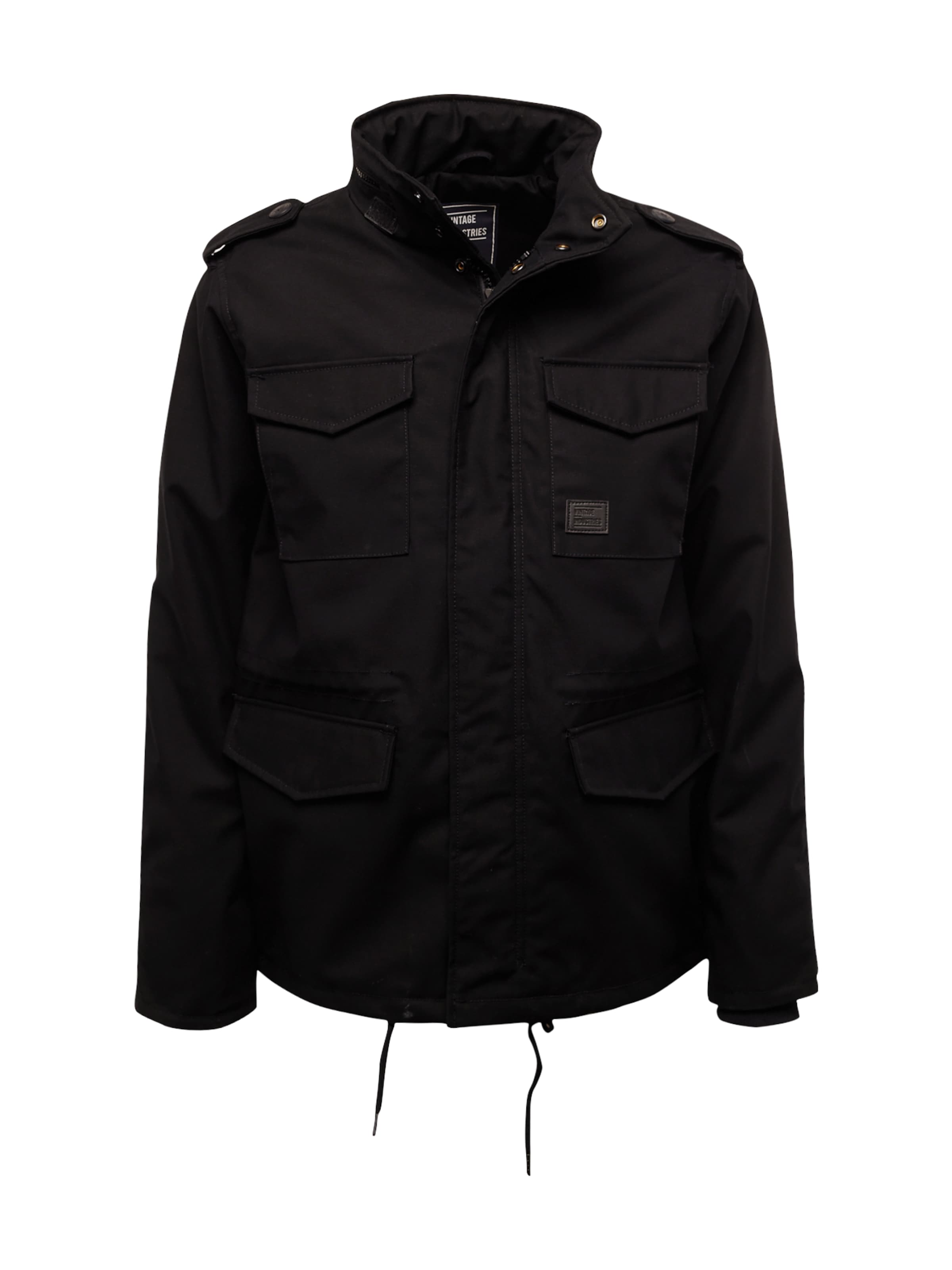 Vintage Industries Kevad-sügisjope 'Brent', värv must: eest vaates