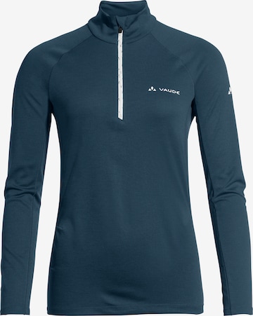 VAUDE Athletic Sweater 'Larice II' in Blue: front