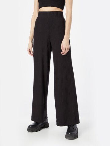 Monki Wide Leg Hose in Schwarz: predná strana