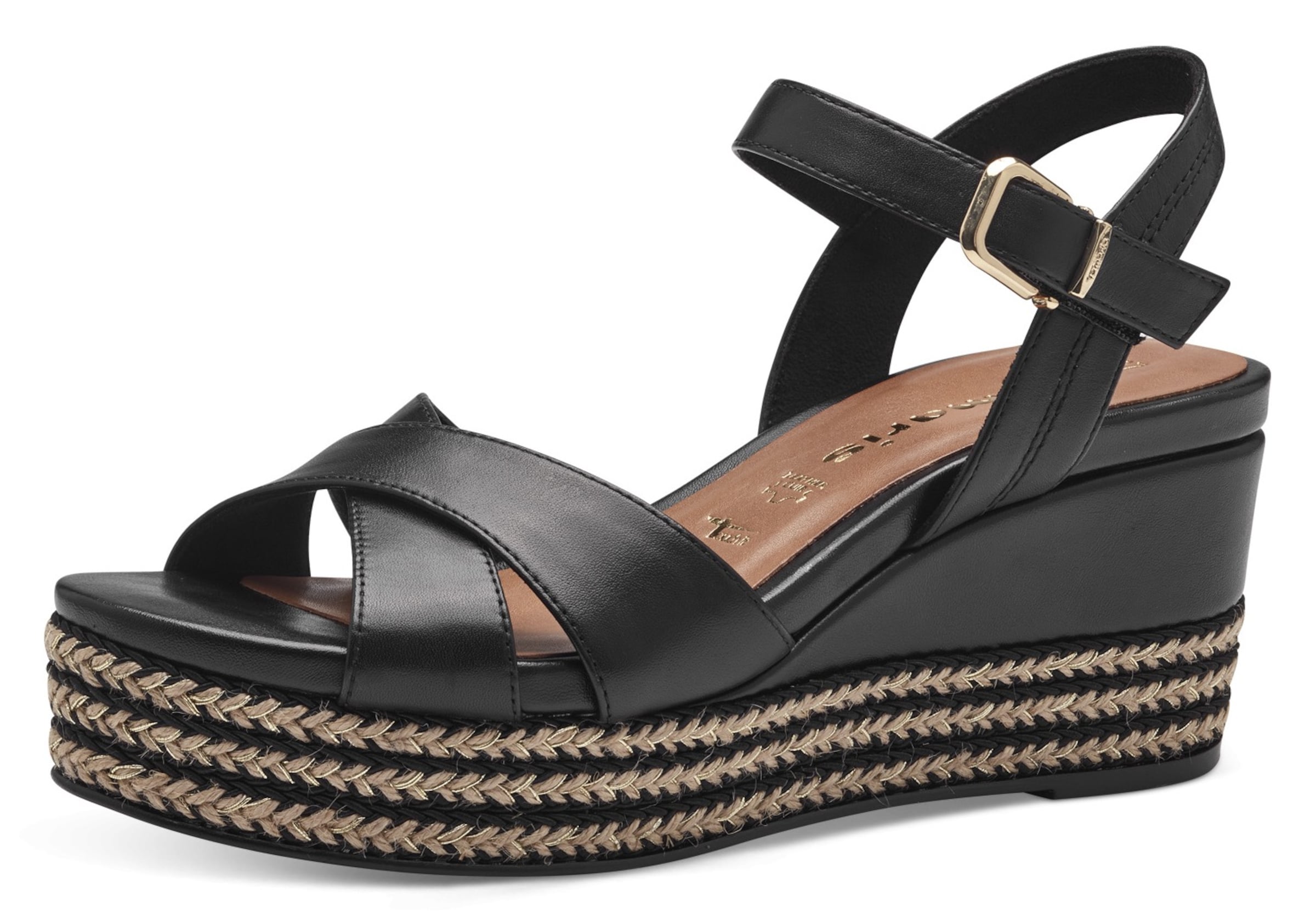 Tamaris Sandale in Schwarz: Vorderseite