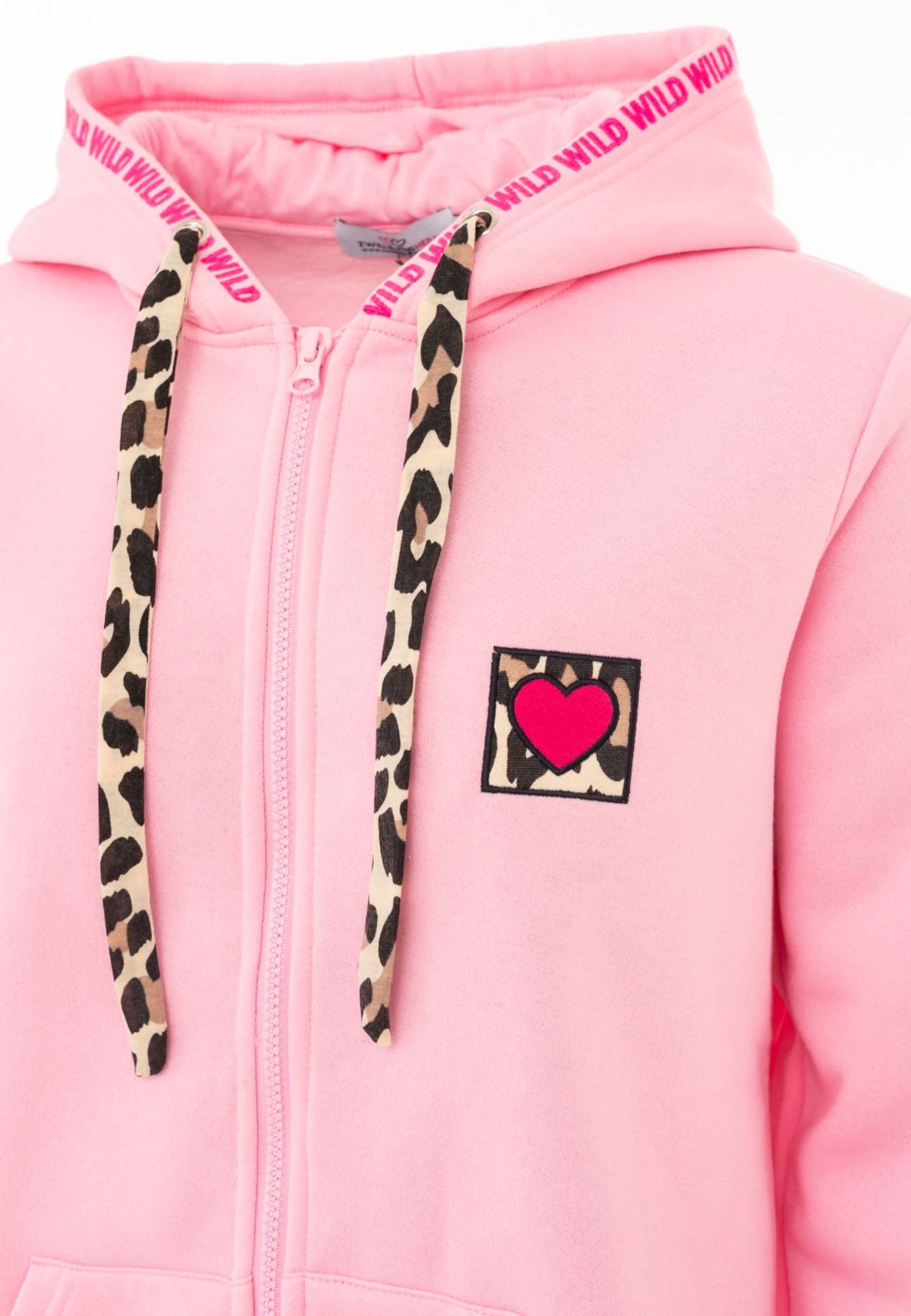 Veste de survêtement Zwillingsherz en rose
