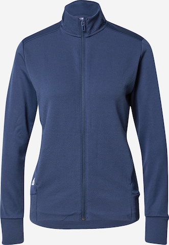 Veste de sport ADIDAS GOLF en bleu : devant