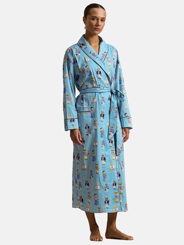 Peignoir court ' Iconic Bear ' Polo Ralph Lauren en bleu : devant