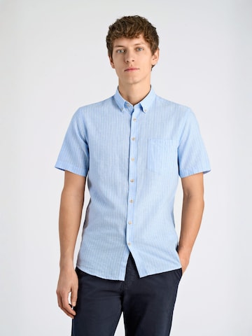 Coupe regular Chemise Lindbergh en bleu