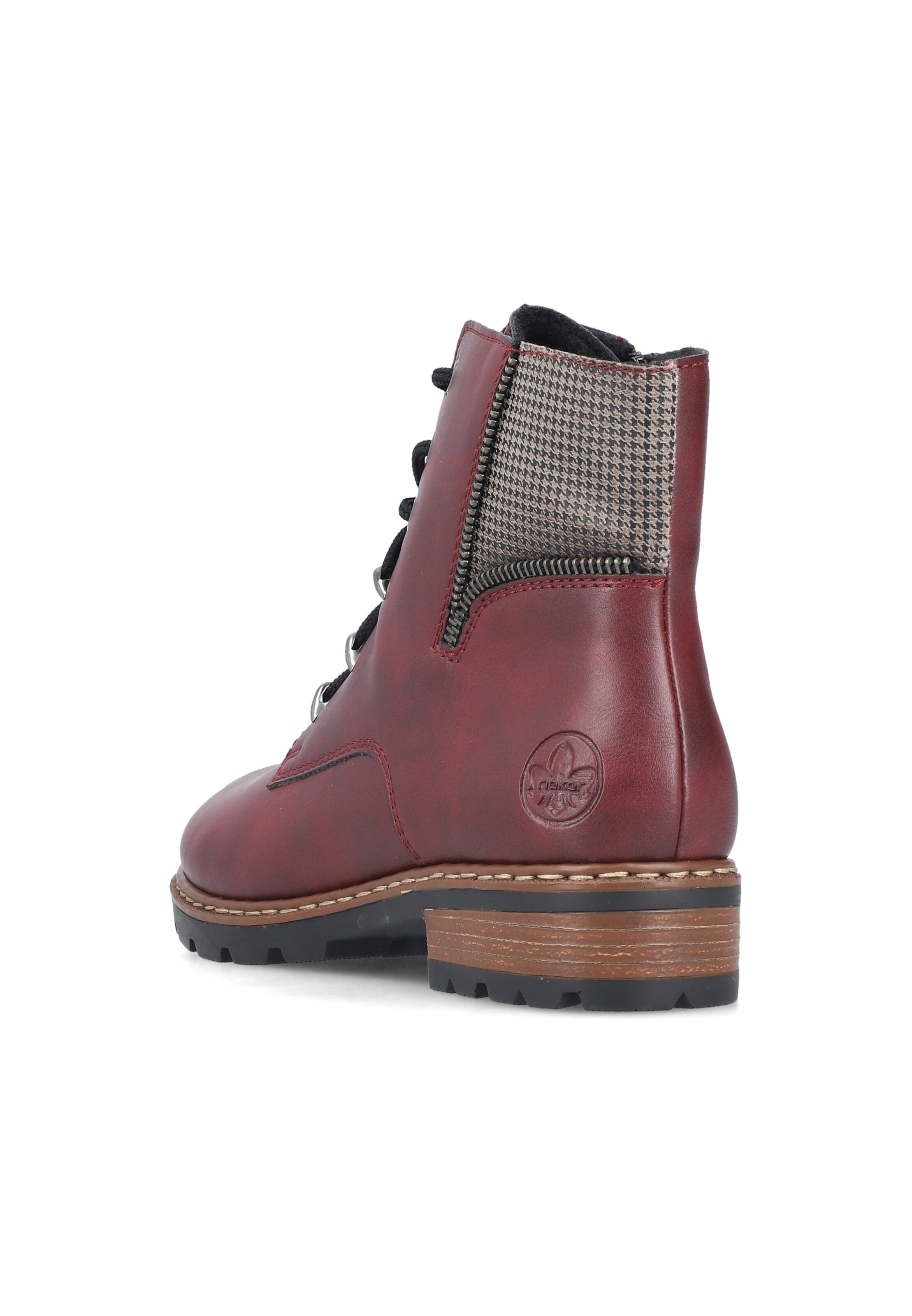 Bottes à lacets Rieker en rouge