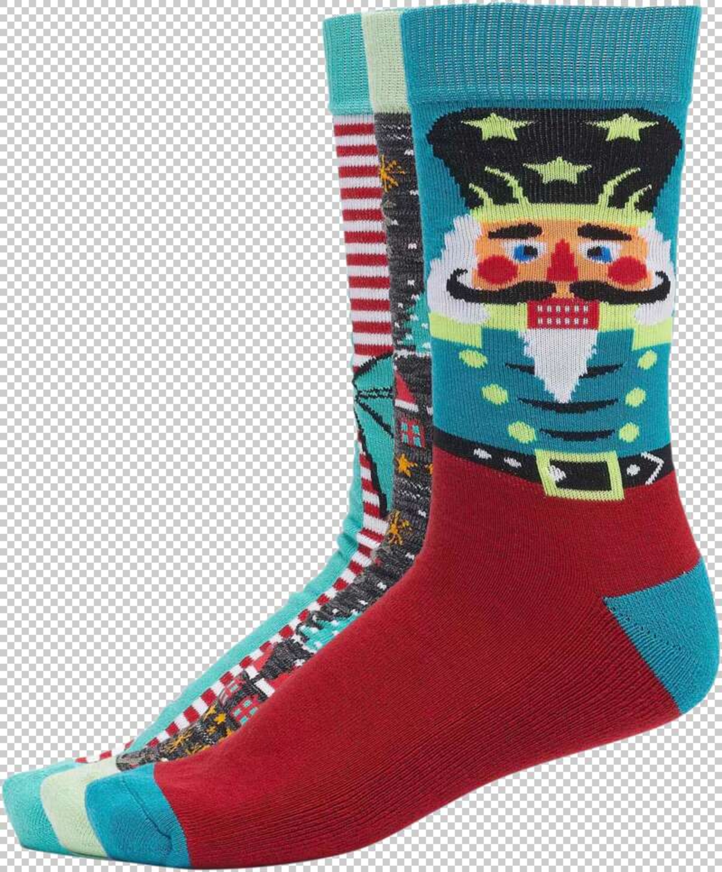 Urban Classics Ponožky 'Christmas Nutcracker' - Zmiešané farby