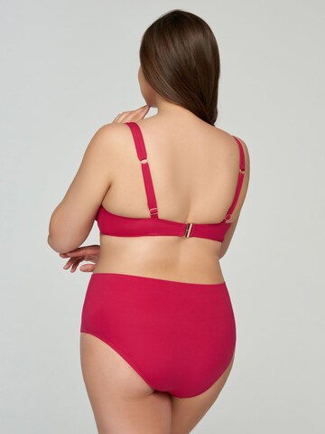 Marc & André T-shirt Bikinitop 'Solid Line' in Roze
