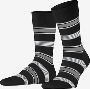 FALKE Socken 'Marina Stripe' in Schwarz: Vorderseite