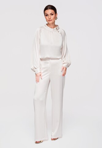 Ombre Blouse in Wit