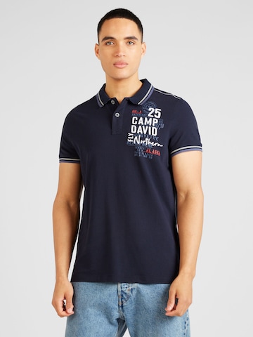 CAMP DAVID T-shirt 'Alaska Ice Tour' i blå: framsida