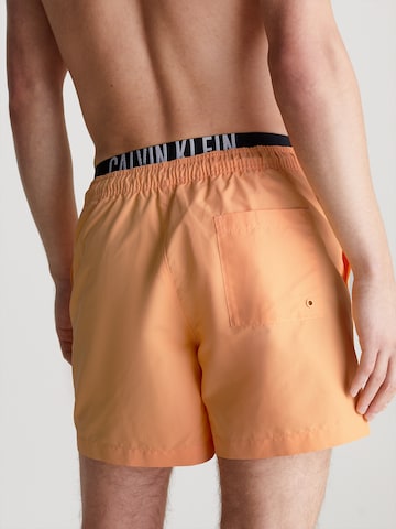 Shorts de bain 'Intense Power' Calvin Klein Swimwear en orange