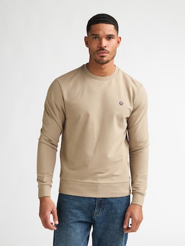 Petrol Industries Sweatshirt 'Seaviewpark' i brun: framsida