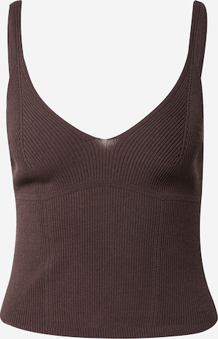 Guido Maria Kretschmer Women Knitted Top 'Jasmin' in Brown: front