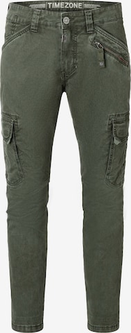 TIMEZONE Regular Cargo Jeans in Green: front