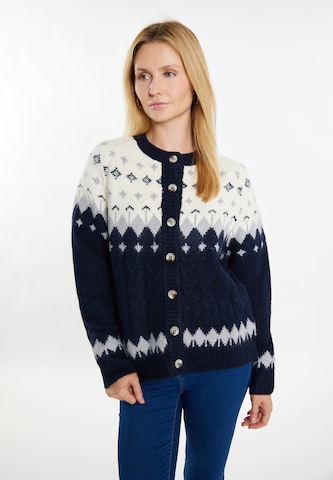 usha BLUE LABEL Knit cardigan in Blue: front