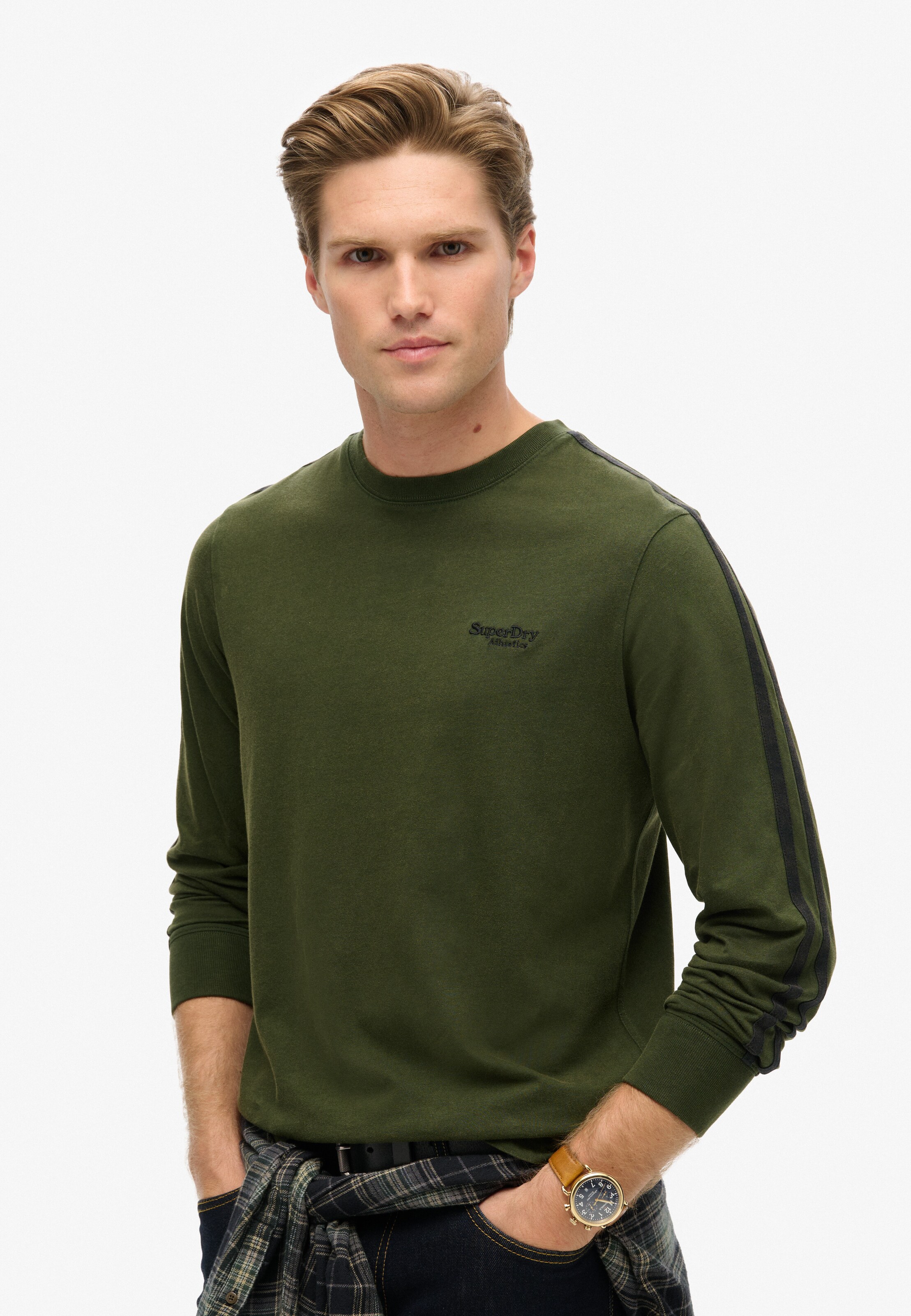 T-Shirt 'Essential' Superdry & Co en vert : devant