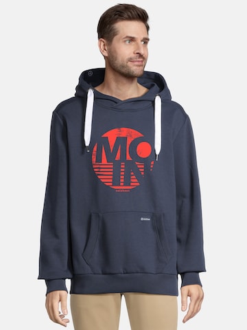 Sweat-shirt 'HEFF- MOIN RUND' salzhaut en bleu : devant