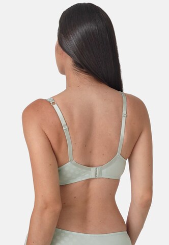 sassa Minimiser Bra 'Dot & Blossom' in Green