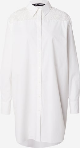 Karl LagerfeldKošulja haljina - bijela boja: prednji dio