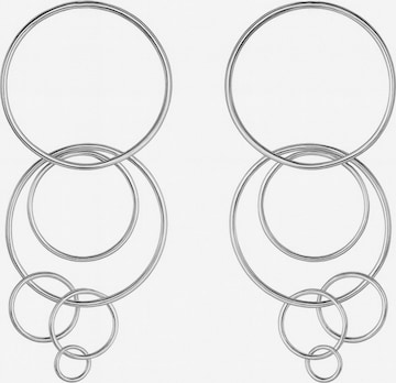 COLLEZIONE ALESSANDRO Earrings 'Infinity Loops' in Silver: front