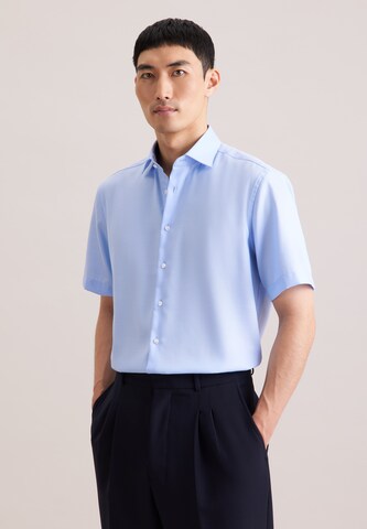 SEIDENSTICKER Regular fit Button Up Shirt in Blue: front