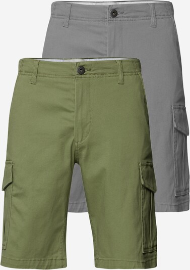 JACK & JONES Pantalon 'JOE' en gris / vert, Vue avec produit