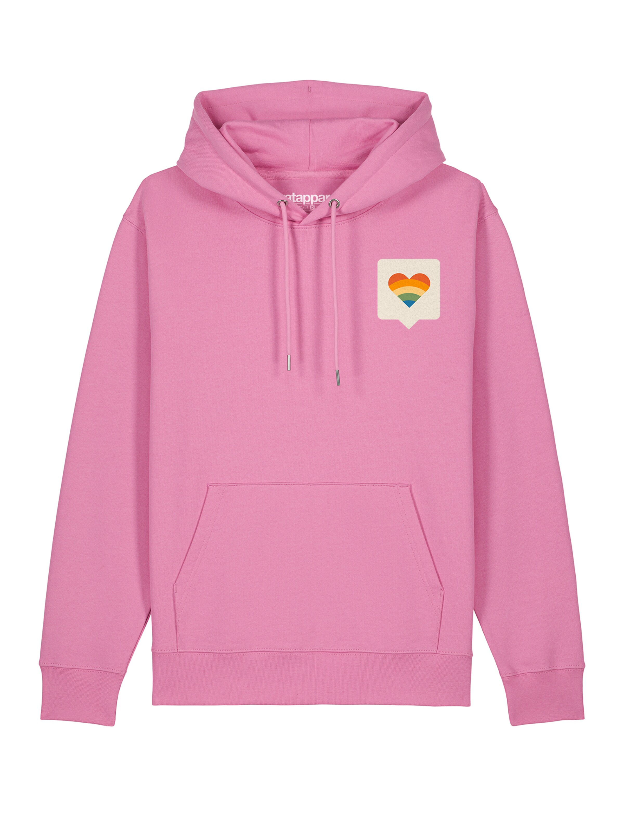 Felpa 'Von Herzen' di Watapparel in rosa: frontale