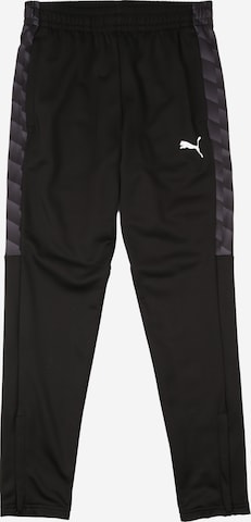 PUMA Regular Workout Pants 'TeamLIGA26' in Black: front