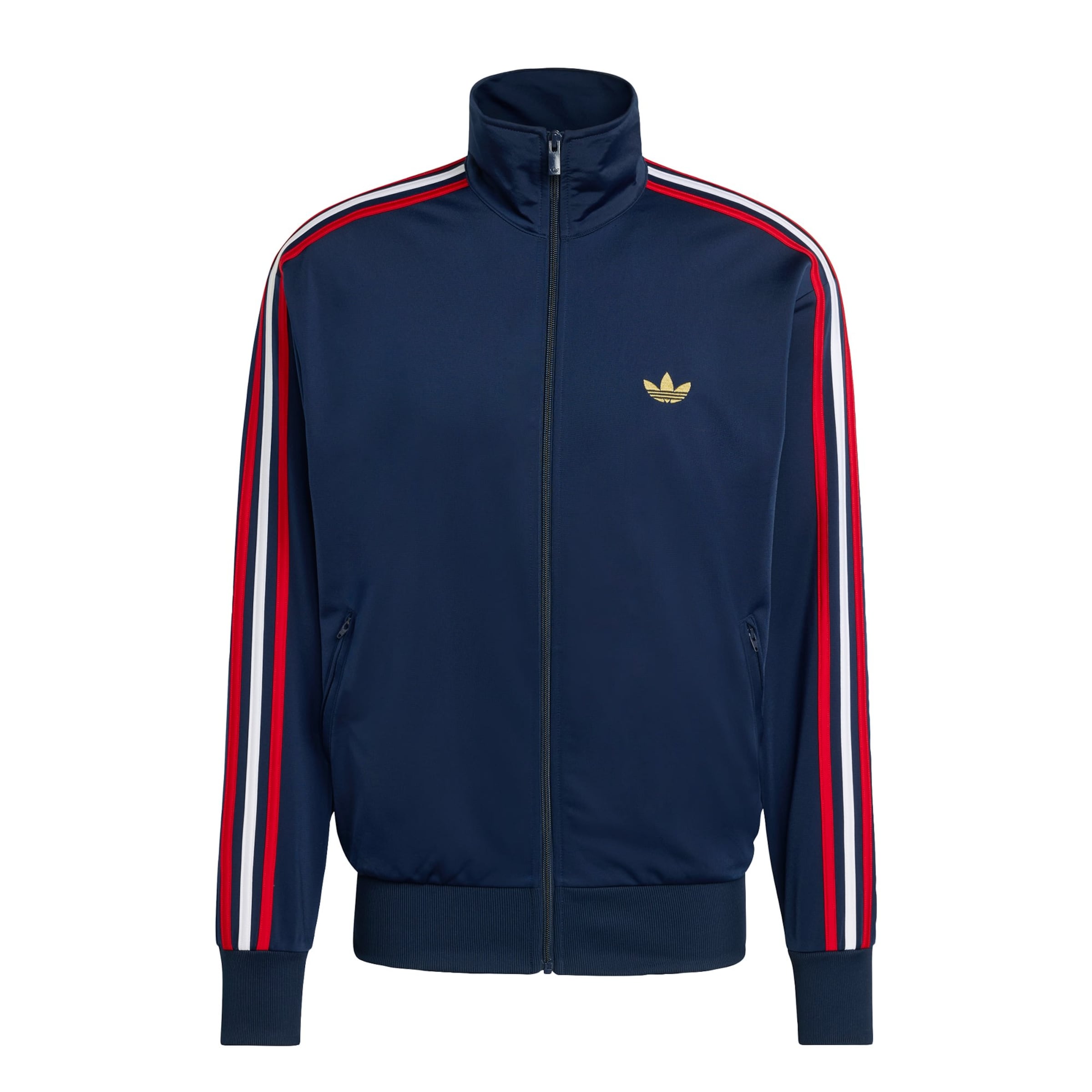 ADIDAS ORIGINALS Sweat jacket 'Firebird' in Navy / Light yellow / Red / White, Item view