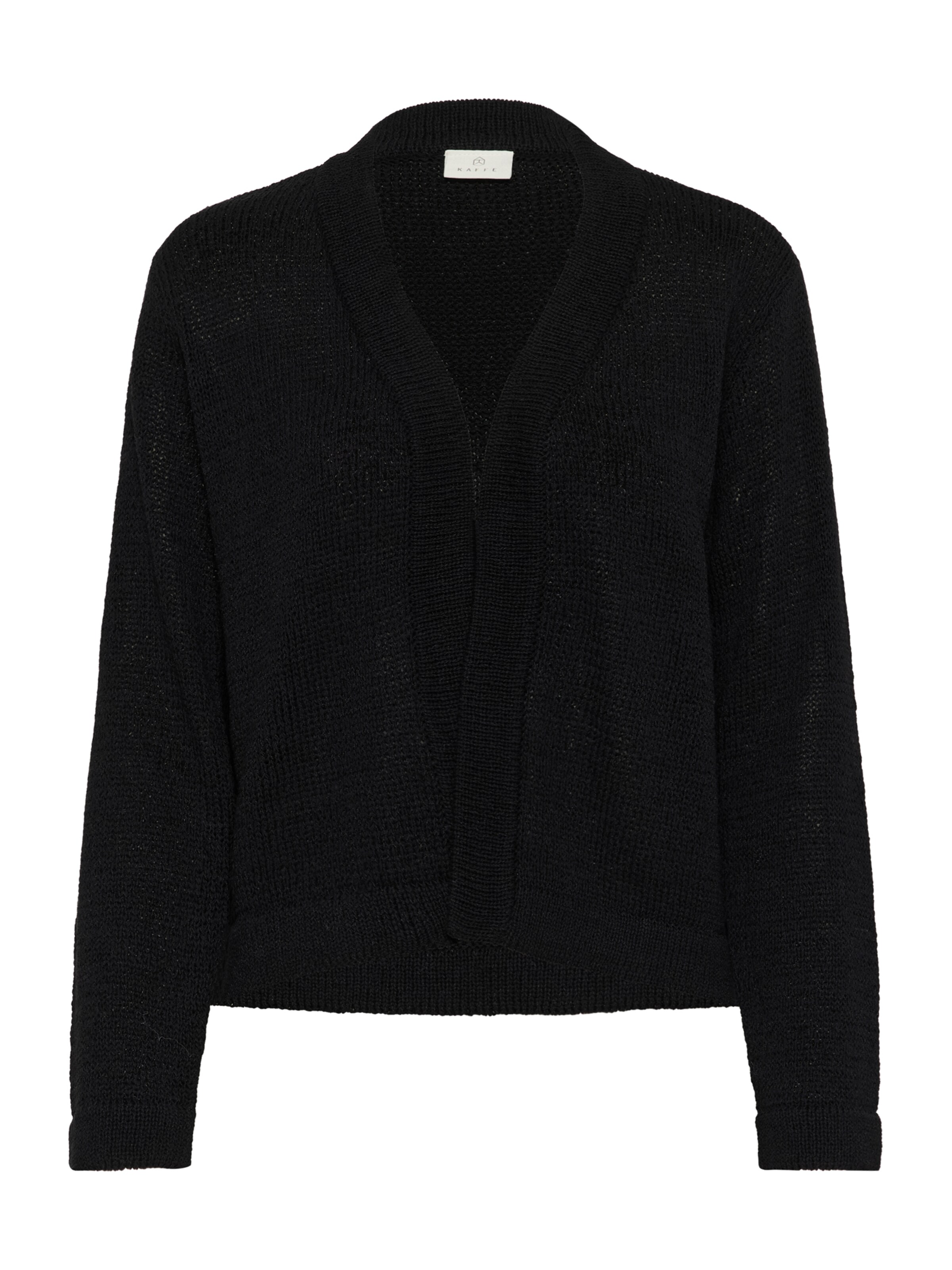 Kaffe Strickjacke 'KASevita' in Schwarz: Vorderseite