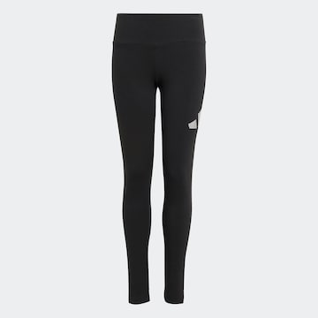 ADIDAS SPORTSWEAR Skinny Workout Pants in Black: front