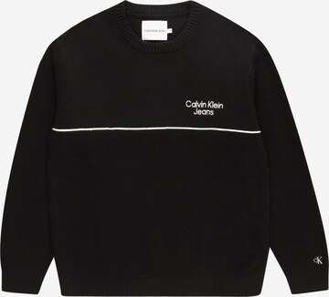 Calvin Klein Jeans Svetr – černá: přední strana
