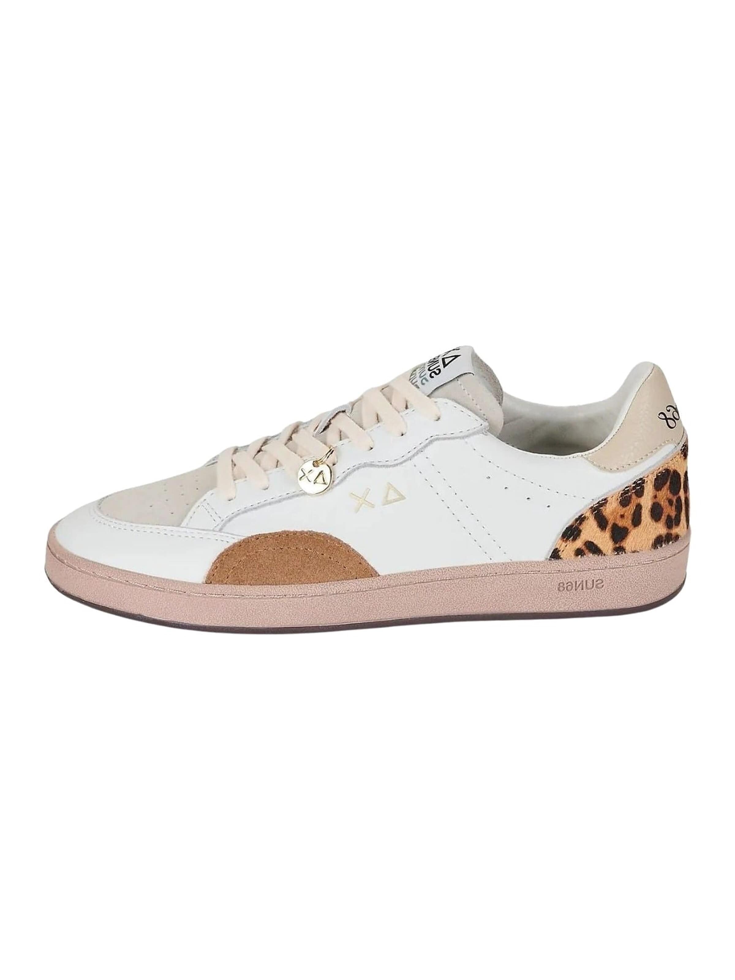 Sneaker bassa 'Urban Street' di SUN68 in bianco: frontale