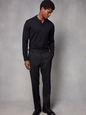 Next Regular Pleated Pants in Black
