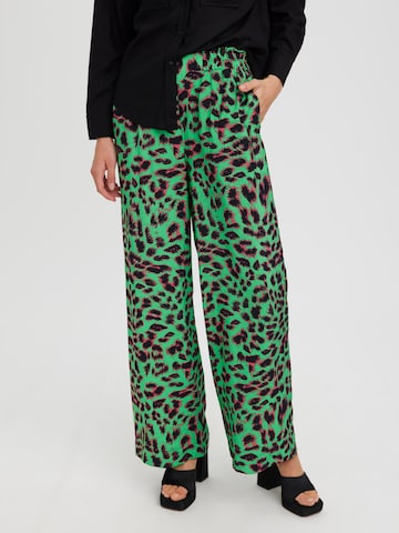 VERO MODA Loose fit Trousers 'ANEA' in Green: front