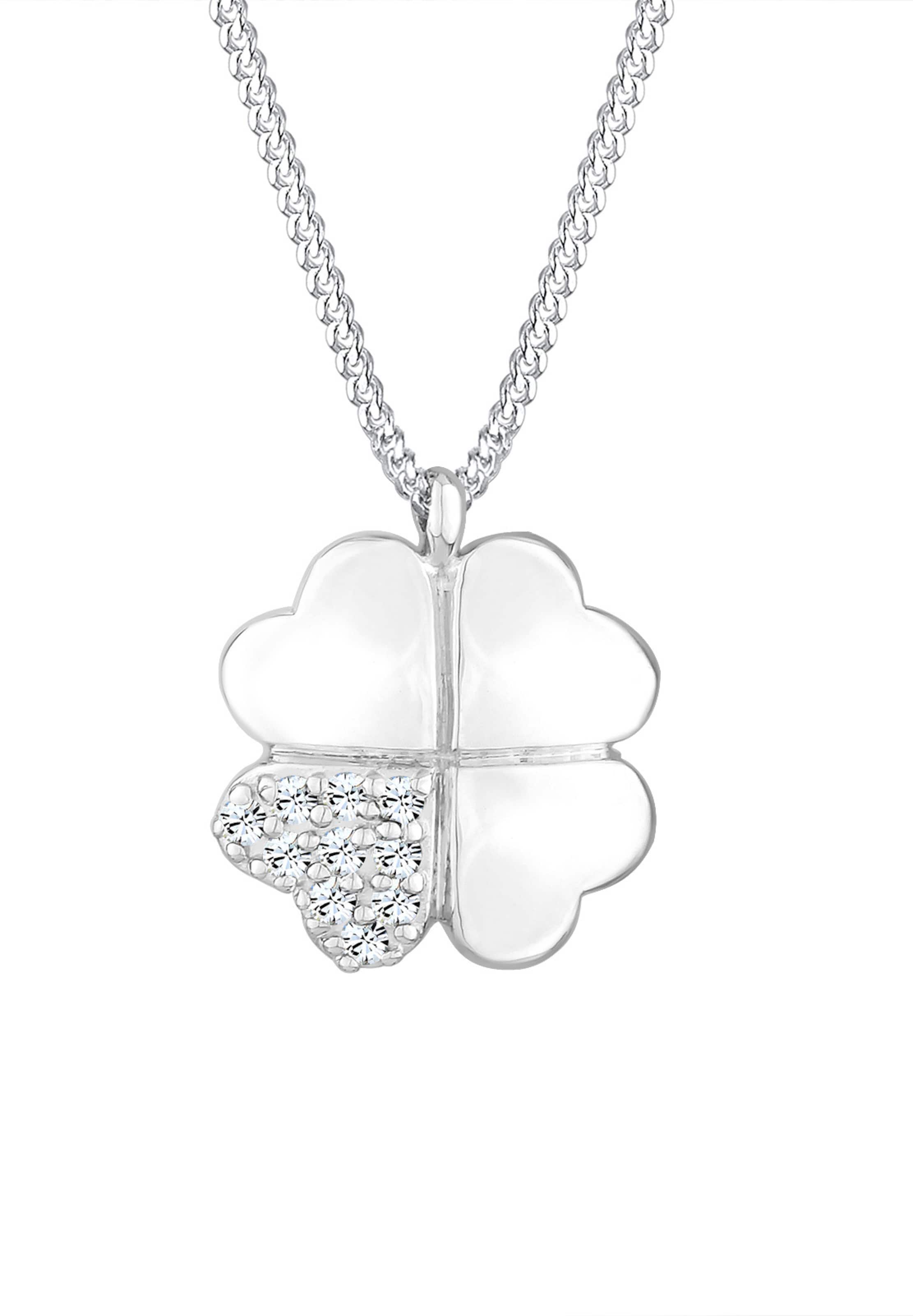 ELLI Kette 'Kleeblatt' in Silber