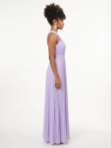 Fulgor Kleid 'Vestido Longo Plissado com Alças Calima – Lilás'‌‌‌‌‌‌‌‌‌ in Lila