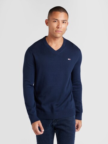 Tommy Jeans - Pullover 'ESSENTIAL' em azul: frente
