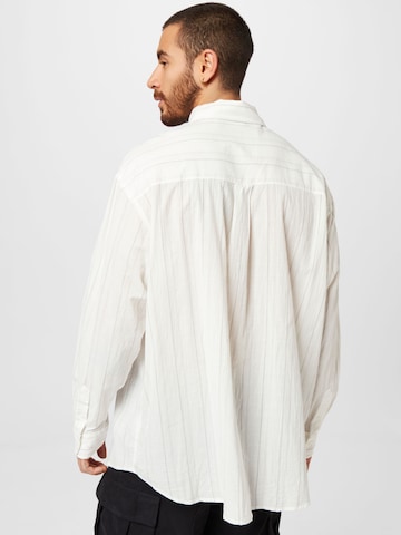 WEEKDAY Comfort fit Button Up Shirt in White