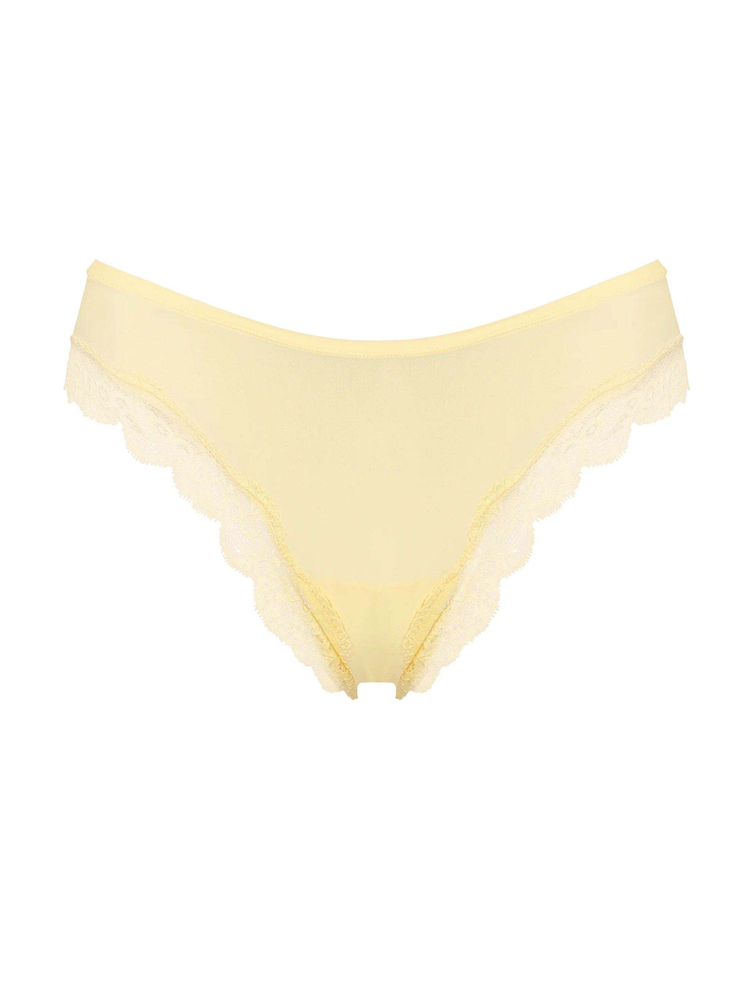 String 'Lace Tanga' cfab (formerly creamy fabrics) en jaune : devant
