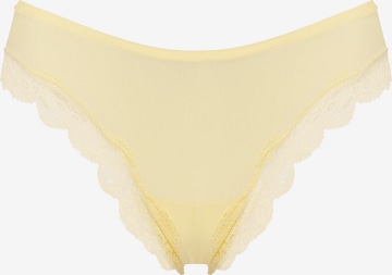 String 'Lace Tanga' cfab (formerly creamy fabrics) en jaune : devant