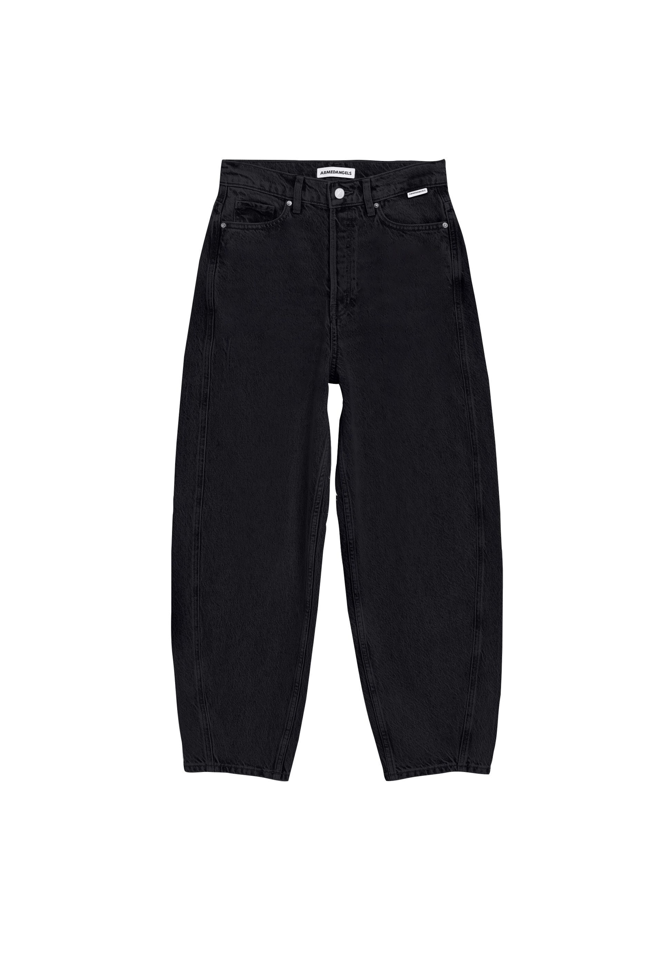 ARMEDANGELS Loosefit Jeans 'BAARLY' in Zwart: voorkant