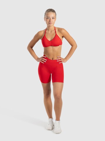Smilodox Slim fit Sports trousers ' Scrunch Edina ' in Red