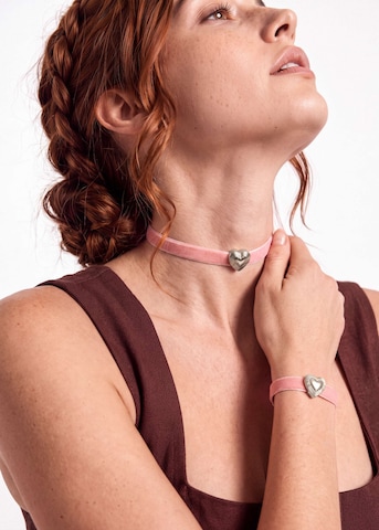 PURELEI - Pulsera 'Heart' en plata: frente