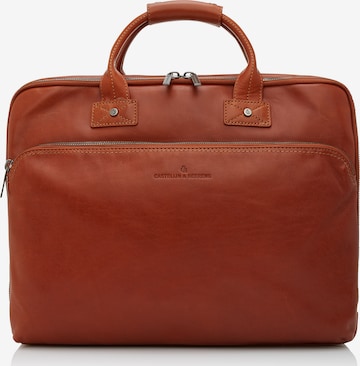 Castelijn & Beerens Document Bag 'Firenze' in Brown: front