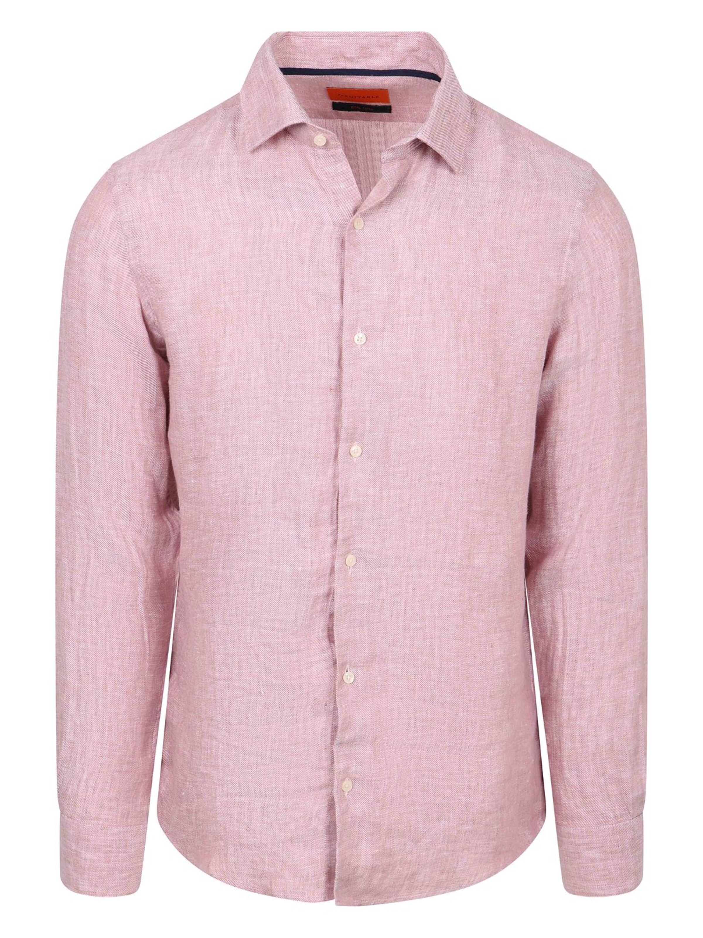 Suitable Overhemd in Roze: voorkant