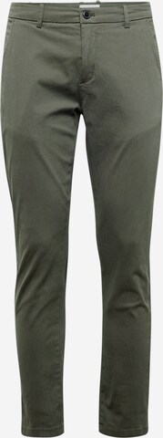 Pantalon chino Lindbergh en vert : devant